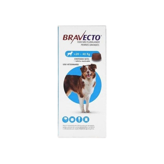 Bravecto 20-40 Kg Azul Tableta
