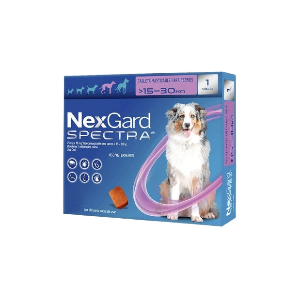 NexGard Spectra G 3 Tableta 15-30 Kg Morada