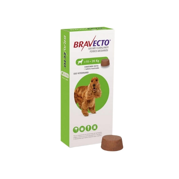 Bravecto 10-20 Kg Verde Tableta