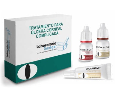 Tratamiento ulcera corneal complicada.
