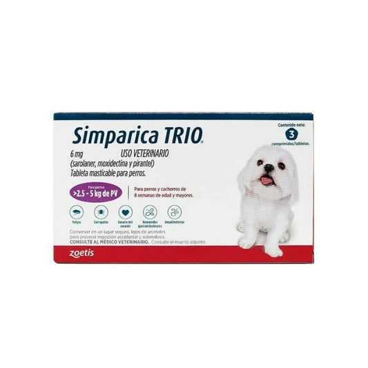 Simparica 5-10 Kg 3 Piezas